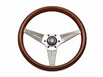 Volante Nardi Deep Corn 350mm legno con razze lucidato