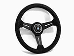 Nardi Classico suede leather 330mm black spokes
