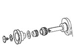 Albero motore revisionato 1300cc, 750 Giulietta