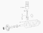 Nut for crankshaft M26 IE / TS from 86