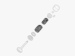 Serie (16) molle valvole 101 / 105 / 115 / A / GL / 75 / 90