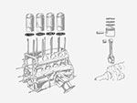 Cylinder liner seal 1600 - 1800cc (78-80mm) + Montreal