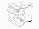 Gasket ring for oil sump plug