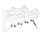 Exhaust manifold stud 105 / 115 / 116 / 75 