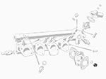 Dado collettore M8 x 1 (13mm)