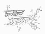 Guarnizione collettore aspirazione 105 / 115 + Alfetta