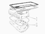Guarnizione coppa olio grande REINZ 105 / 116 / 75