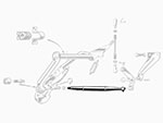 Tirante acceleratore lungo completo 101 / 105 / 115