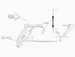 Tirante acceleratore corto completo 750 / 101 / 105 / 115