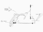 Ball joint rod end for throttle linkage 750 / 101 / 105 / 115