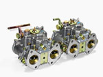 Set (2) Weber Carburetors 40 DCOE 151 Alfa 1300cc