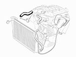 Manicotto acqua Alfetta / GTV <82 (termostato - radiatore)