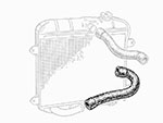 Manicotto acqua inferiore Alfa 1900 (p. acqua-rad.)