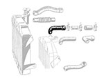 Upper radiator hose Veloce 750 / 101 (Tube thermostat)