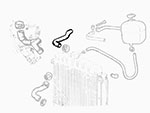 Upper radiator hose Spider IE 86-88 (60723019)