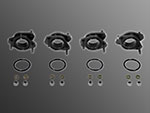 Serie (4 pz.) collettore aspirazione alluminio 40mm