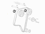 Paraolio albero a camme 2000 - 3000 V6 12V