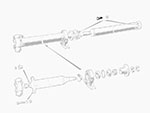 Bullone per albero trasmissione 105 / 115 (9mm)