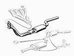 Front muffler Duetto Spider / GT / Zagato (mech. clutch)