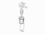 Vetro per filtro benzina (Kingfilter)  750 / 101 / 105 / Alfetta
