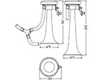 KIT Avvisatori acustici (2 pezzi) 12 Volt