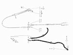 Hand brake cable 1900 / Sprint Veloce / SS / SZ