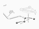 Silentbloc per stabilizzatrice ant. 105 / 116 / 75 (33mm)