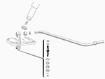 Bolt swaybar to spring pan front  750 / 101