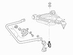 Perno supporto bieletta stabilizzatrice Spider 86 - 93