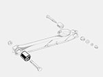 Front bush for rear suspension sport 70 shore 105 / 115