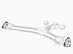 Distanziale supporto triangolo sup. post. 105 / 115 1mm