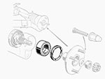 Kit cuscinetto ruota Alfetta / GTV6 / 75 al 9/85 destro