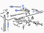 PU Full suspension kit SuperPro Alfetta + GTV/6 + 75