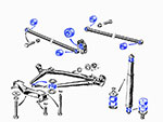 PU Full suspension kit SuperPro Alfetta + GTV/6 + 75