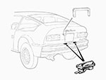 Fanale targa AR Junior Zagato / Lambo Espada