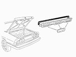 Guarnizione per supporto luce targa Spider 83 - 89