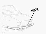 Lamiera luci targa GT / GTV  Bertone / GTA completto