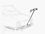 Lamiera luci targa GT / GTV  Bertone / GTA