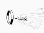 Cornice faro Alu Race Bertone Sprint GT + Giulia TI + GTA 