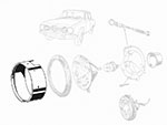 Cornice faro cromata interna 1750 - 2000 Berlina