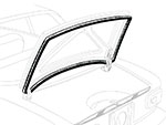 Boot lid rubber seal GT 1. series