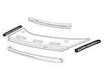 Guarnizione parafango / parabrezza Alfa Spider DX / SX