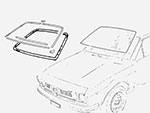 Guarnizione parabrezza Alfetta GTV 1. serie