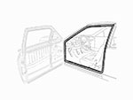 Guarnizione porta velluto floccato DX / SX Alfetta GTV