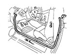 Guarnizione porta inferiore sostituzione 916 Spider / GTV