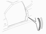 Guarnizione sul parafango post. SX 916 Spider / GTV