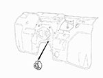 Parapolvere sottopedale acceleratore Alfetta GTV/6