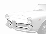 Serie (2) Profilo crom. presa aria 2000 Touring Spider