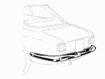Paraurti posteriore 1300 - 1750 Bertone GT 1. serie