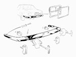 Paraurto posteriore 1300 - 2000 Bertone GT 2. serie